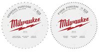 Milwaukee 48-40-1232 Circular Saw Blade, 12 in Dia, 1 in Arbor, 44, 80-Teeth, Carbide Cutting Edge 
