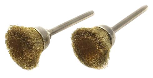 Forney 60232 Cup Brush Set, 3/8 in Dia 