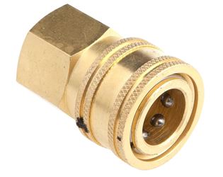 Forney 75129 Coupler, 3/8 in Connection, FNPT, Brass 