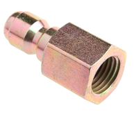 Forney 75135 Plug, 1/4 in Connection, Quick Connect Plug x FNPT, Steel 