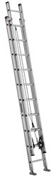 Louisville MAXLOCK AE2220 Extension Ladder, 19 ft 10 in H Reach, 300 lb, 20-Step, 1-1/2 in D Step, Aluminum 