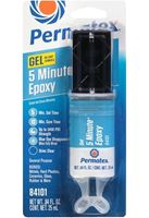Permatex 84101 Gap Filling Epoxy, Amber, Liquid, 0.84 oz Syringe 