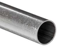 K & S 8102 Decorative Metal Tube, Round, 12 in L, 1/8 in Dia, 0.014 in Wall, Aluminum 