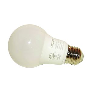 Sylvania 74079 LED Bulb, General Purpose, A19 Lamp, 40 W Equivalent, E26 Lamp Base, Frosted, Warm White Light