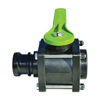 GREEN LEAF VF204FP Ball Valve, 2 x 2 in Connection, Female NPT x Male, 125 psi Pressure, Manual Actuator 