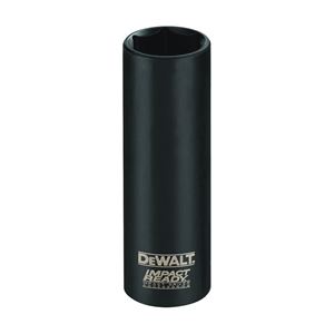 DeWALT IMPACT READY DW22862 Impact Socket, 1/2 in Socket, 1/2 in Drive, Square Drive, 6-Point, Steel, Black Oxide
