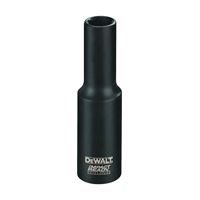 DeWALT IMPACT READY DW22932 Impact Socket, 15/16 in Socket, 1/2 in Drive, Square Drive, 6-Point, Steel, Black Phosphate 