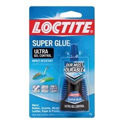 Loctite 1363589 Ultra Glue Gel, Gel, Irritating, Clear, 4 g Bottle 