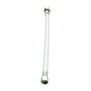 Plumb Pak EZ Series PP23846 Sink Supply Tube, 3/8 in Inlet, Flare Inlet, 1/2 in Outlet, FIP Outlet, 30 in L