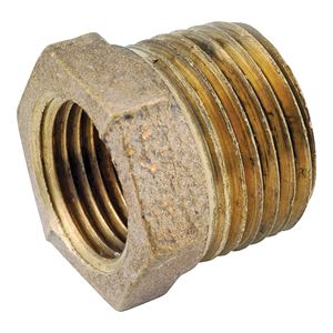 Anderson Metals 738110-0604 Reducing Pipe Bushing, 3/8 x 1/4 in, Male x Female, 200 psi Pressure 5 Pack