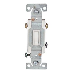 Eaton Wiring Devices C1303-7W Toggle Switch, 15 A, 120 V, 6-20R, Polycarbonate Housing Material, Gray 