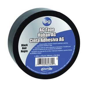 IPG 4380 AG Tape, 60 yd L, 1-7/8 in W, Polyethylene Backing, Black