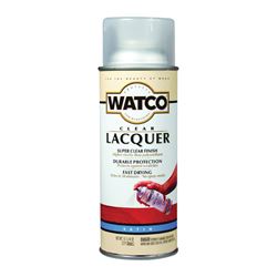 Watco 63281 Lacquer Spray Paint, Liquid, Clear, 11.25 oz, Aerosol Can 