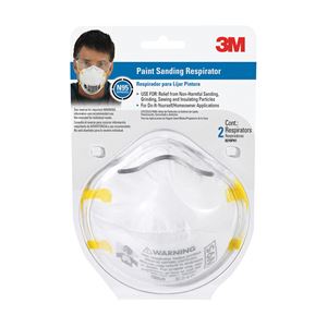 3M TEKK Protection 8210PA1-A/8654 Paint Sanding Respirator, N95 Filter Class, White