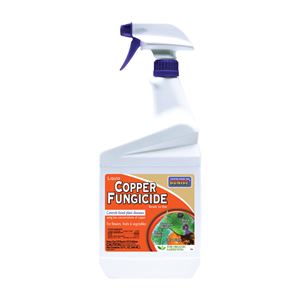 Bonide 775 Copper Fungicide, Liquid, Fat, Blue, 1 qt Bottle
