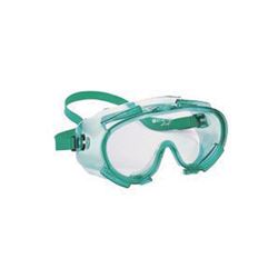 Jackson Safety 14387 Safety Goggles, Anti-Fog Lens, Polycarbonate Lens, PVC Frame, Green Frame 