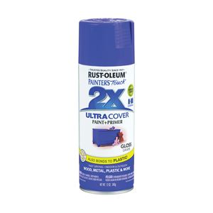 Painter's Touch 2X Ultra Cover 334033 Spray Paint, Gloss, Grape, 12 oz, Aerosol Can