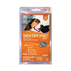 SENTRY PRO XFT 21 1844 Flea and Tick Squeeze-On, Liquid, 3 Count 