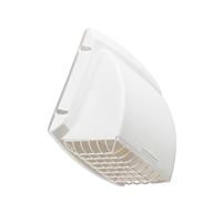 Dundas Jafine ProMax PMC4WX Exhaust Cap, 4 in Duct, Polypropylene, White 