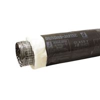 DUNDAS JAFINE BPC1225 Flexible Insulated Duct, 25 ft L, Polyester, Black 