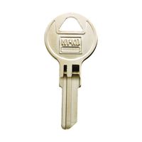 Hy-Ko 11010CG27 Key Blank, Brass, Nickel, For: Chicago Cabinet, House Locks and Padlocks, Pack of 10 