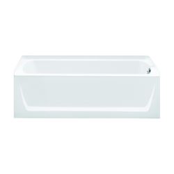 Sterling Ensemble 71121120-0 Bathtub, 55 gal Capacity, 60 in L, 32 in W, 20 in H, Alcove Installation, Vikrell, White 