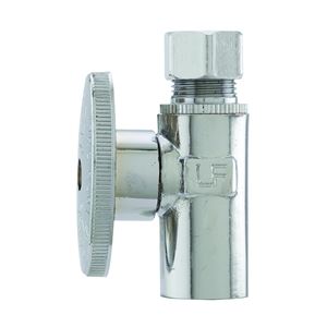 Plumb Pak PP62PCLF Shut-Off Valve, 1/2 x 3/8 in Connection, Sweat x Compression, Brass Body
