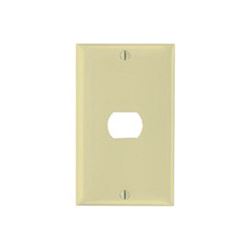 Legrand K1I Wallplate, 4-1/2 in L, 2-3/4 in W, 1 -Gang, Thermoset, Ivory 