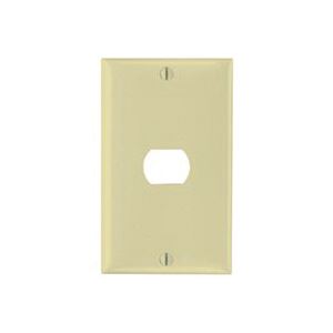 Legrand K1I Wallplate, 4-1/2 in L, 2-3/4 in W, 1 -Gang, Thermoset, Ivory