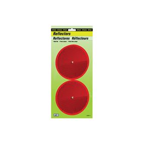HY-KO CDRF-5R Carded Reflector, 9.63 in L Post, Red Reflector