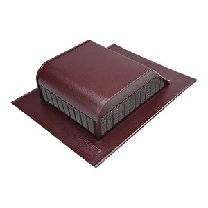 Lomanco LomanCool 750BR Static Roof Vent, 16 in OAW, 50 sq-in Net Free Ventilating Area, Aluminum, Brown 6 Pack