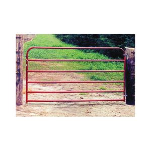 Behlen Country 40130041 Utility Gate, 48 in W Gate, 50 in H Gate, 20 ga Frame Tube/Channel, Red
