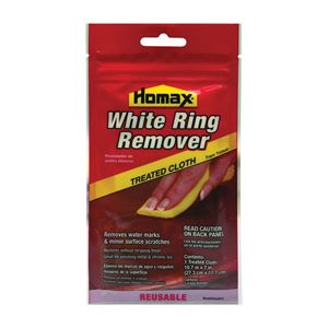 Homax 2236 Multi-Purpose White Ring Remover Cloth, 11 in L, 7 in W