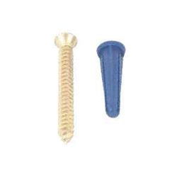 Knape & Vogt 80-88DP ANO Screw and Anchor 320 lb, Plastic/Steel, Wall Mounting 