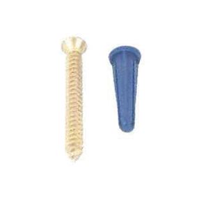 Knape & Vogt 80-88DP ANO Screw and Anchor 320 lb, Plastic/Steel, Wall Mounting