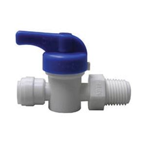 WATTS PL-3042 Stop Valve, 3/8 in Connection, Compression x MPT, 150 psi Pressure, Manual Actuator, CPVC Body