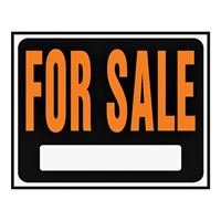 Hy-Ko Hy-Glo Series SP-100 Jumbo Identification Sign, For Sale, Fluorescent Orange Legend, Plastic 5 Pack 