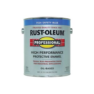 RUST-OLEUM PROFESSIONAL K7725402 Enamel, Gloss, Safety Blue, 1 gal Can 2 Pack