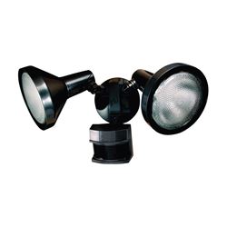 Heath Zenith Dualbrite HZ-5318-BZ Motion Activated Security Light, 120 V, 300 W, 2-Lamp, Halogen Lamp 