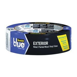 ScotchBlue 2097-36EC-XS Painter's Tape, 45 yd L, 1.41 in W, Poly Backing, Yellow