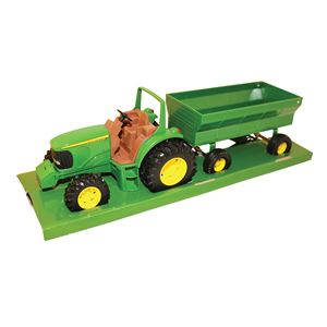 John Deere Toys 37163 Toy Tractor, 3 years and Up, Green, Pack of 2