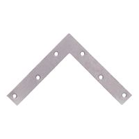 Prosource FC-G06-01PS Corner Brace, 6 in L, 6 in W, 1 in H, Galvanized Steel, Galvanized, 2 mm Thick Material, Pack of 5 