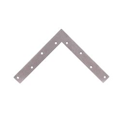 Prosource FC-G08-01PS Corner Brace, 8 in L, 8 in W, 1 in H, Galvanized Steel, Galvanized, 2 mm Thick Material 20 Pack 