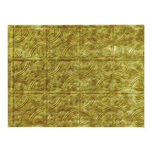 Fasade D6017 Backsplash Panel, 24 in L, 18 in W, Thermoplastic, Bermuda Bronze 5 Pack