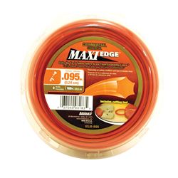 ARNOLD Maxi Edge WLM-H95 Trimmer Line, 0.095 in Dia, 100 ft L, Polymer, Orange 