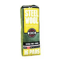 Homax 106601-06 Steel Wool, #000 Grit, Extra Fine, Gray 