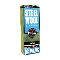 Homax 106603-06 Steel Wool, #0 Grit, Fine, Gray 