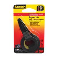 Scotch 195 Electrical Tape, 200 in L, 3/4 in W, PVC Backing, Black 