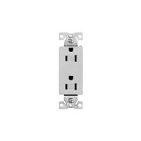 Eaton Wiring Devices TR1107SG-SP-L Duplex Receptacle, 2 -Pole, 15 A, 125 V, Push-in, Side Wiring, NEMA: 5-15R, Pack of 10 