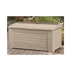 Suncast DB12000 Deck Box, 54-1/2 in W, 28 in D, 27 in H, Resin, Light Taupe 